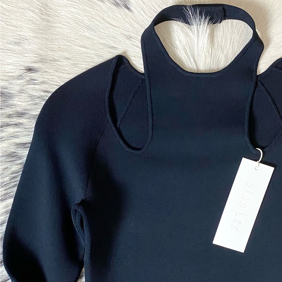 DION LEE “LOOP LOCK” HIGH DENSITY HALTERNECK TOP, SZ US/4 NWT! - Picture 4 of 11